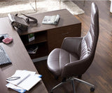 Leather high back office chairs