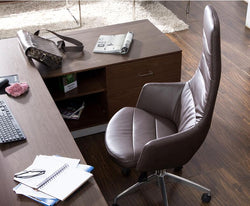 Leather high back office chairs